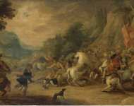 Jordaens Hans III Momper Joos de landscape The Conversion of Saul  - Hermitage